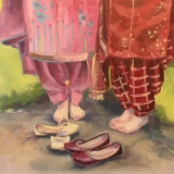 The wedding shoes